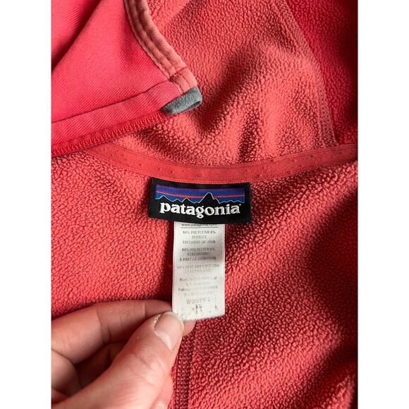 Patagonia womens Piton Hybrid Hoody xs pink salmon fleece polartec ski snowboard - Picture 2 of 10